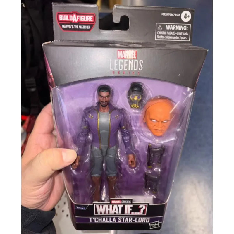 Original Hasbro Marvel Legends Series WHAT IF T'CHALLA STAR-LORD Anime Figure Toy Model Collection