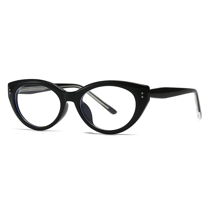 JNPCXI Fashion Cat Eye Jelly Color Women Sunglasses Shades UV400 Fashion Green Gradient Men Punk Rivets Sun Glasses