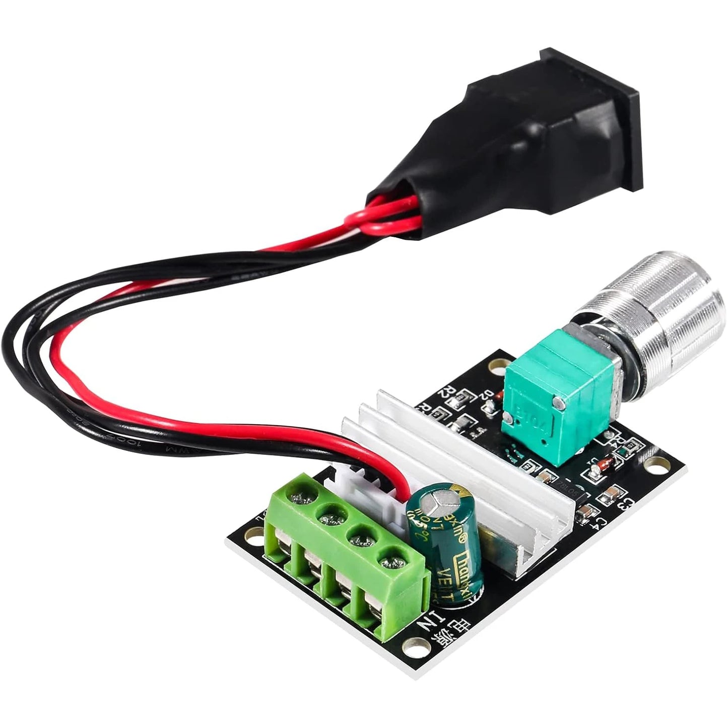 2PCS Motor Speed Controller 6V 12V 24V 28V 3A 80W DC Motor Speed Controllers Adjustable PWM Speed Controller Reversible Switch