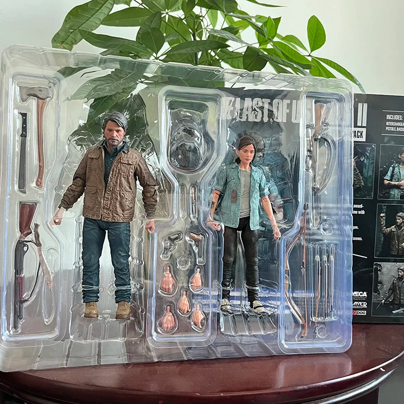 18cm 7in 2pcs NECA Figure the Last of Us Part 2 Joel Ellie w/ Bow Action Figures