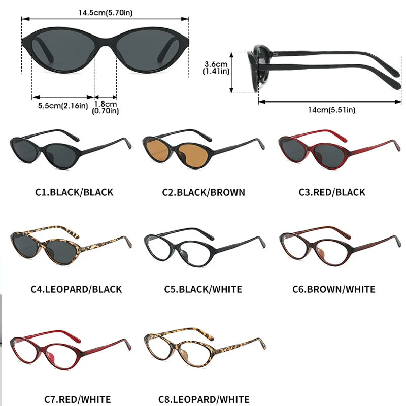 JNPCXI Cat Eye Sunglasses for Women Vintage Design Sun Glasses Shades Female Sexy Retro Punk Men Sunglass Outdoor Trendy Eyewear