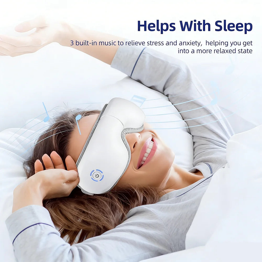 Air Pressure Vibration Eye Massager Relieves Eye Fatigue Eyes Patch Eyes Massage Music Eye Fatigue Relief Massage