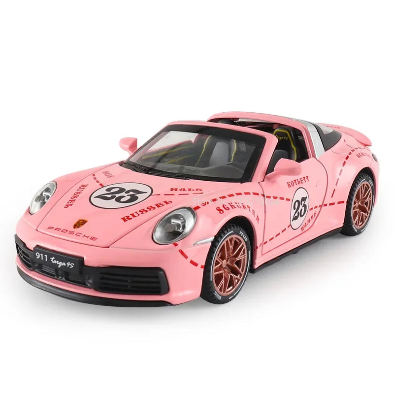 1:32 911 Targa 4S Cayenne Diecasts Model Alloy Boys Toys Miniature Supercar 4 Door Opened Vehicle Collectibles for Kid Toy Gifts