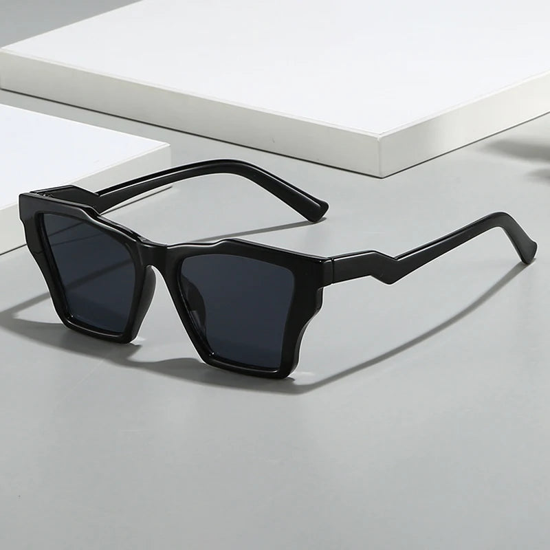 JNPCXI New Square Luxury Women Sunglasses UV400 Leopard Print Gradient Shades Men Sun Glasses