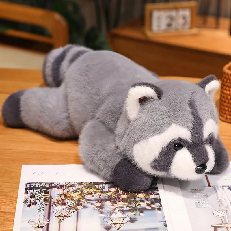 30-60cm New Stuffed Anime Figure Doll Turned Red Panda Plushie Doll Fluffy Hair Red Raccoon Animals Hug Throw Pillow Kids