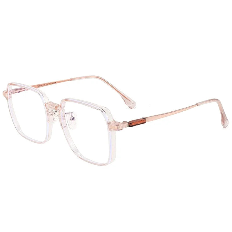 Unisex Lightweight Transparent Frame Glasses Anti Blue Light Ideal for Computer Work
