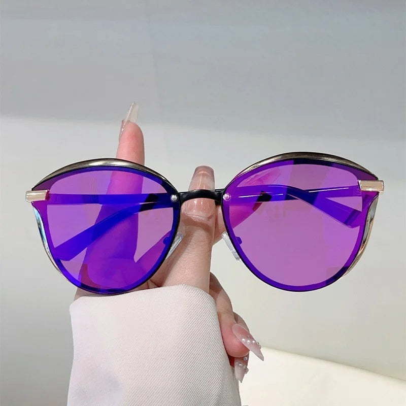 Trendy Polarized Sunglasses Retro Personalized Face Highlighting Sunglasses Women's Fashion Sunglasses
