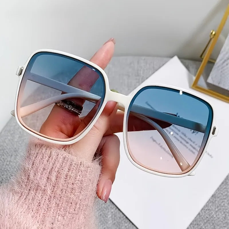 1 Piece Gradient Women's Large Frame Fashion Sunglasses