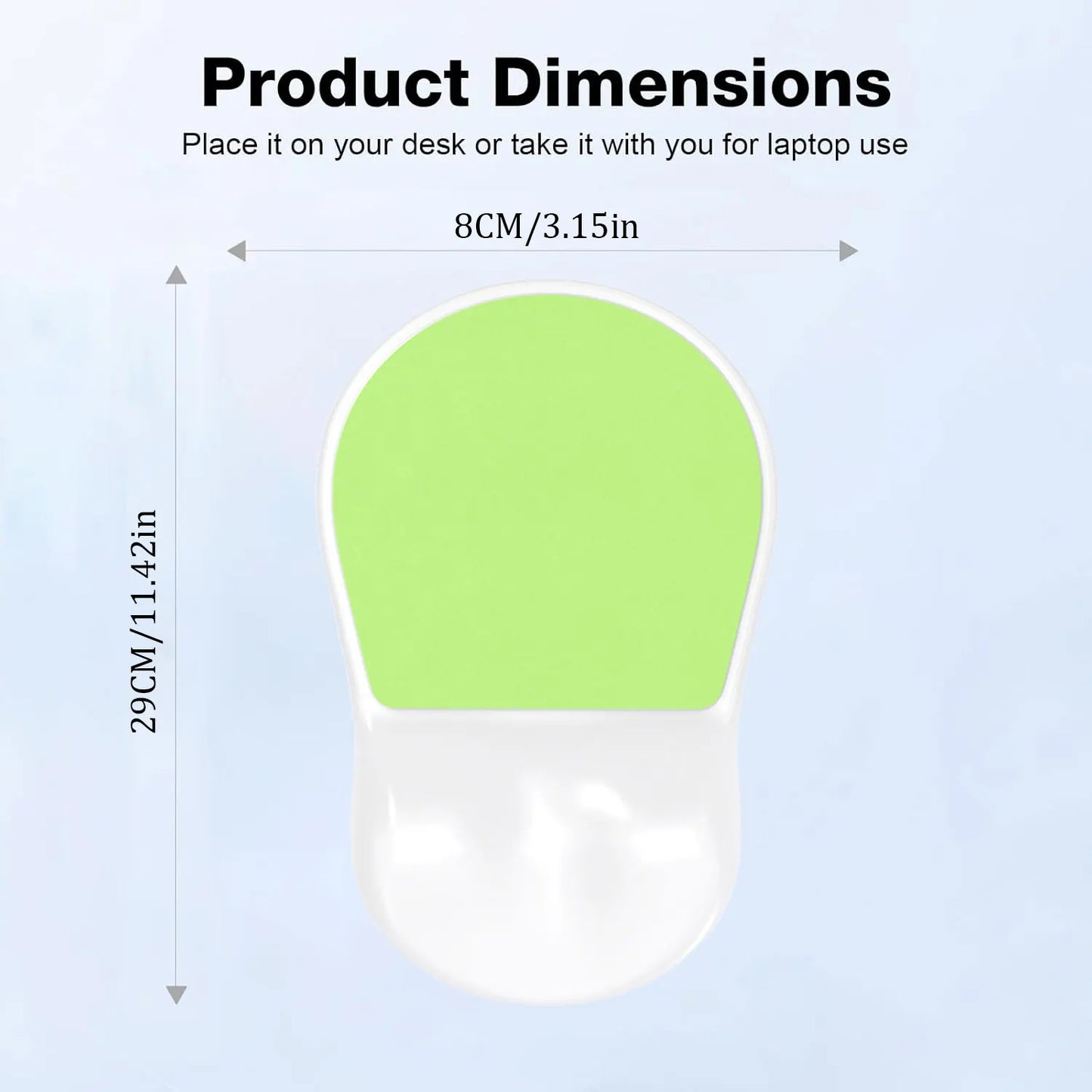 Mouse Pad with Gel Wrist Rest, Ergonomic Comfortable Computer Wrist Support , Pain Relief Mousepad with Non-Slip PU Base