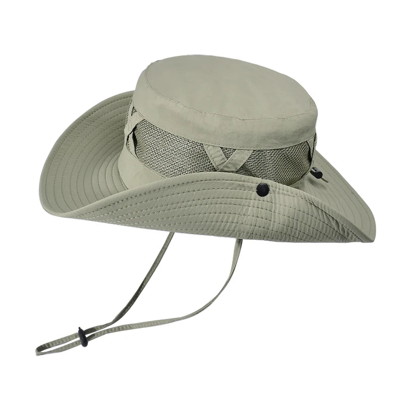 Xinbaoguan 100% Nylon 9245 Spring/Summer Big Eaves Breathable Sunshade Fisherman Hat Men's Sunscreen Sun Hat Fishing Hat
