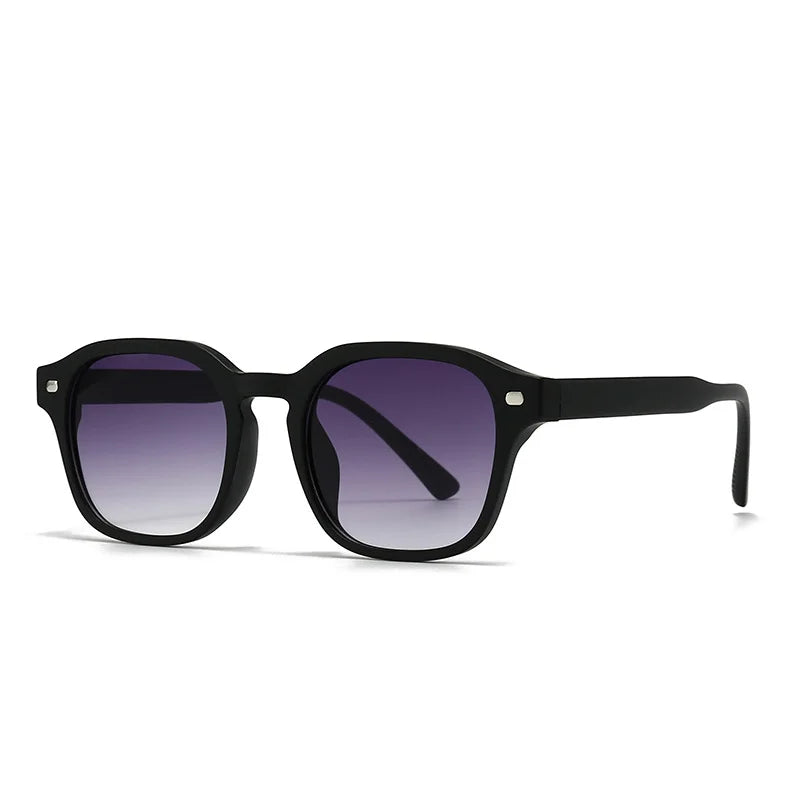 JNPCXI New Square Sunglasses Women Fashion Green Leopard Gradient Shades UV400 Retro Men Sun Glasses
