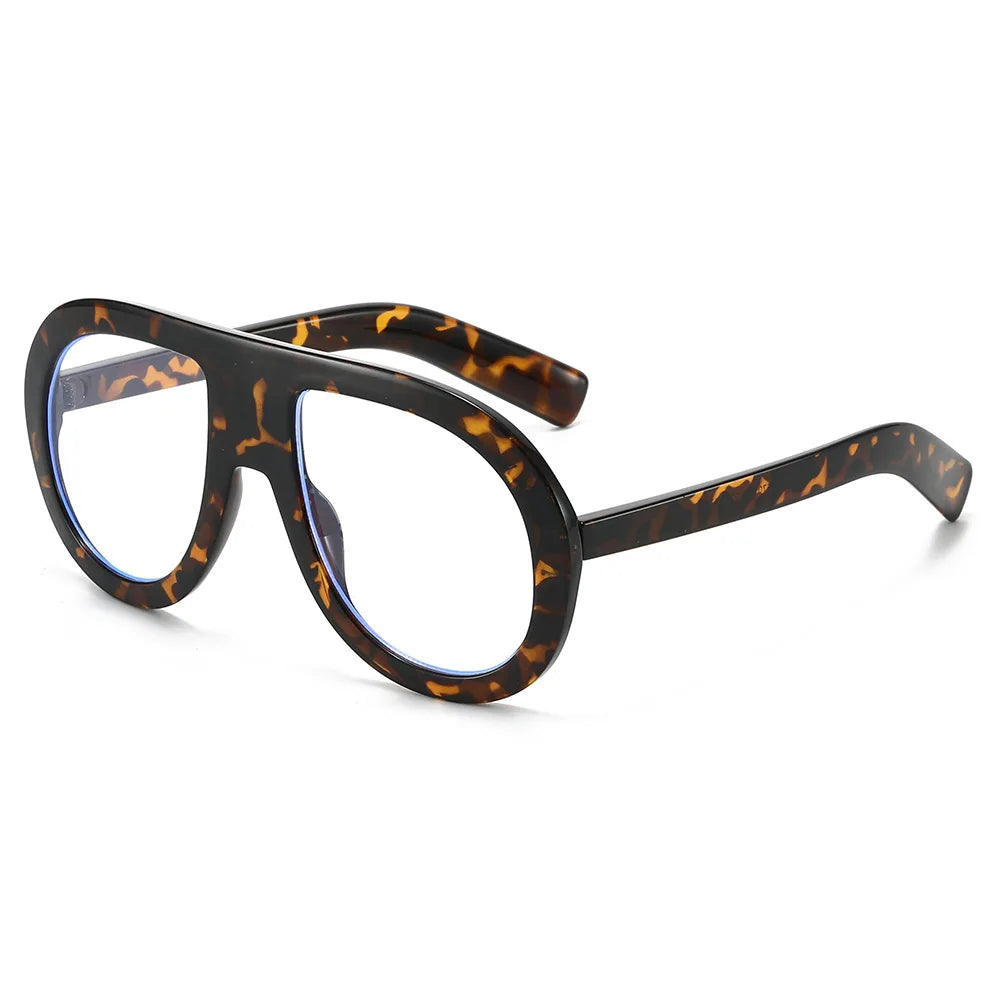 JNPCXI New Fashion Pilot Women Optical Glasses Frame Clear Eyewear Eyeglasses Frame Men Computer Goggles