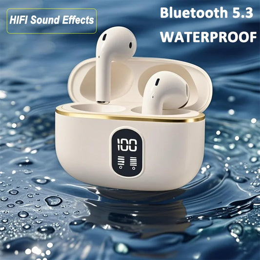 BMAD True Wireless Earphone Bluetooth 5.3 HiFi Stereo Headphones Battery Life Lasting Power Display For Iphone Samsung Huawei