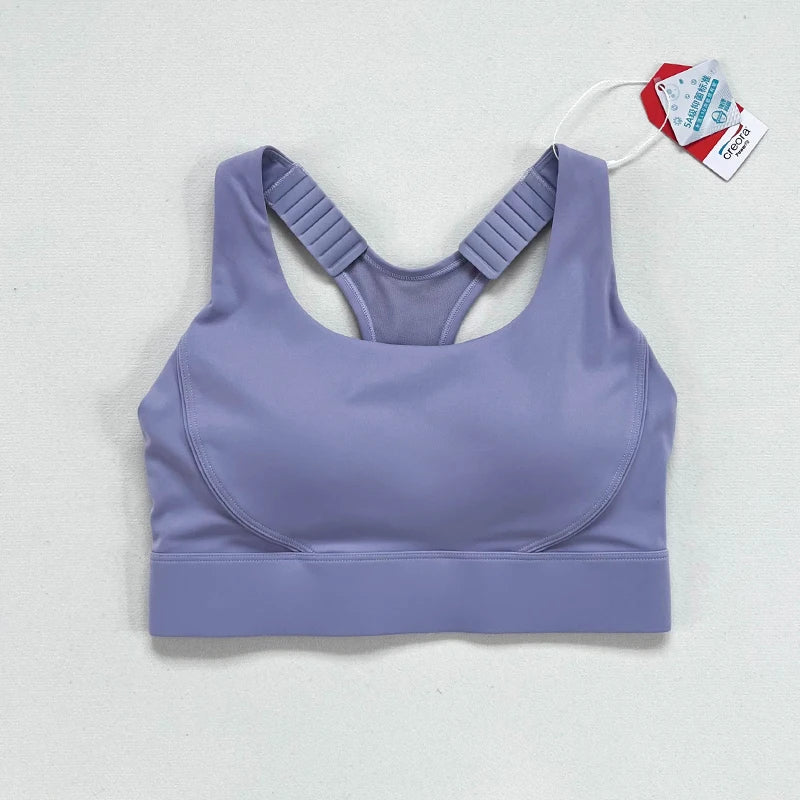 Yoga fitness bras, seamless cotton breathable invisible women's bras, pure color yoga fitness bras