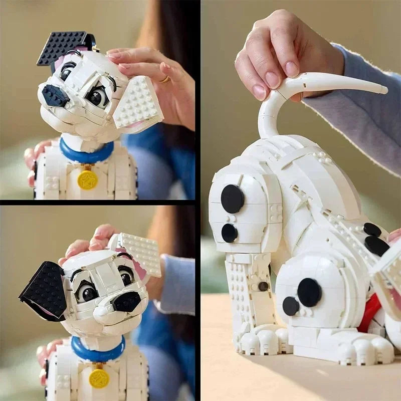 MINISO DINISEY Animal 43269 43247 21349 pieces for Dog Cat Lion Building Blocks