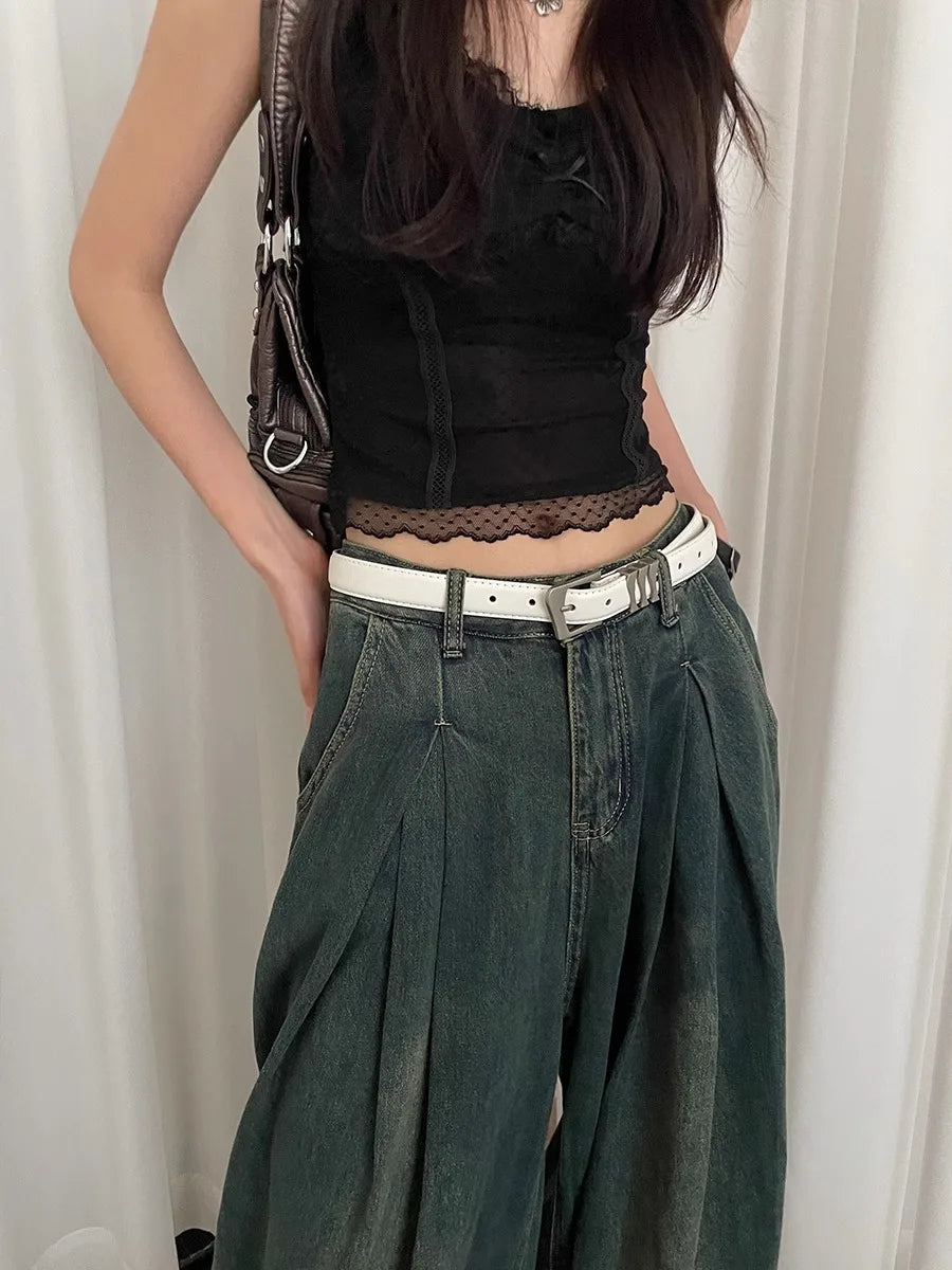 Korean Version Of The Retro Simple Belt Ladies Niche Design Fashion With Red Belt With Skirt Jeans Belt