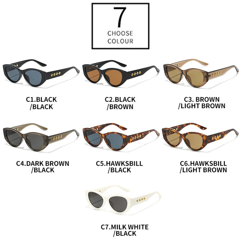 JNPCXI New Cat Eye Women Luxury Sunglasses Fashion UV400 Men Sun Glasses