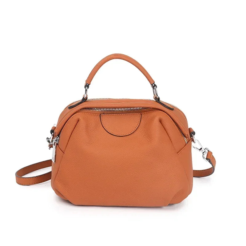 Women's Cow Leather Durable Crossbody Bag Female Cowhide Luxury Designer Shoulder Bags Ladies Casual Retro Travel Handbags Lady