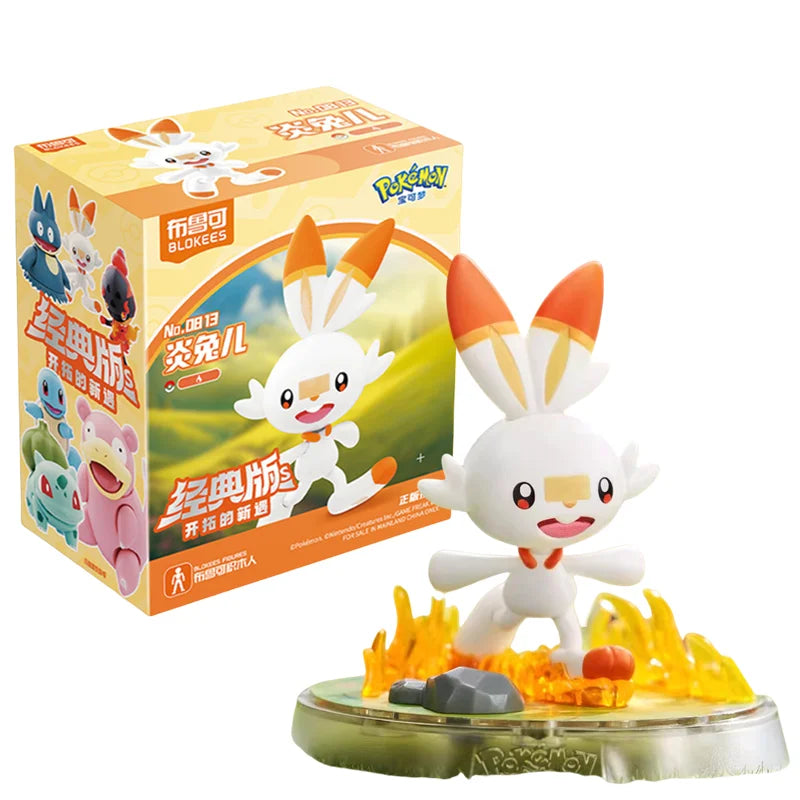 Original BLOKEE Pokemon Pikachu Bulbasaur Squirtle Charizard Eevee Action Figure