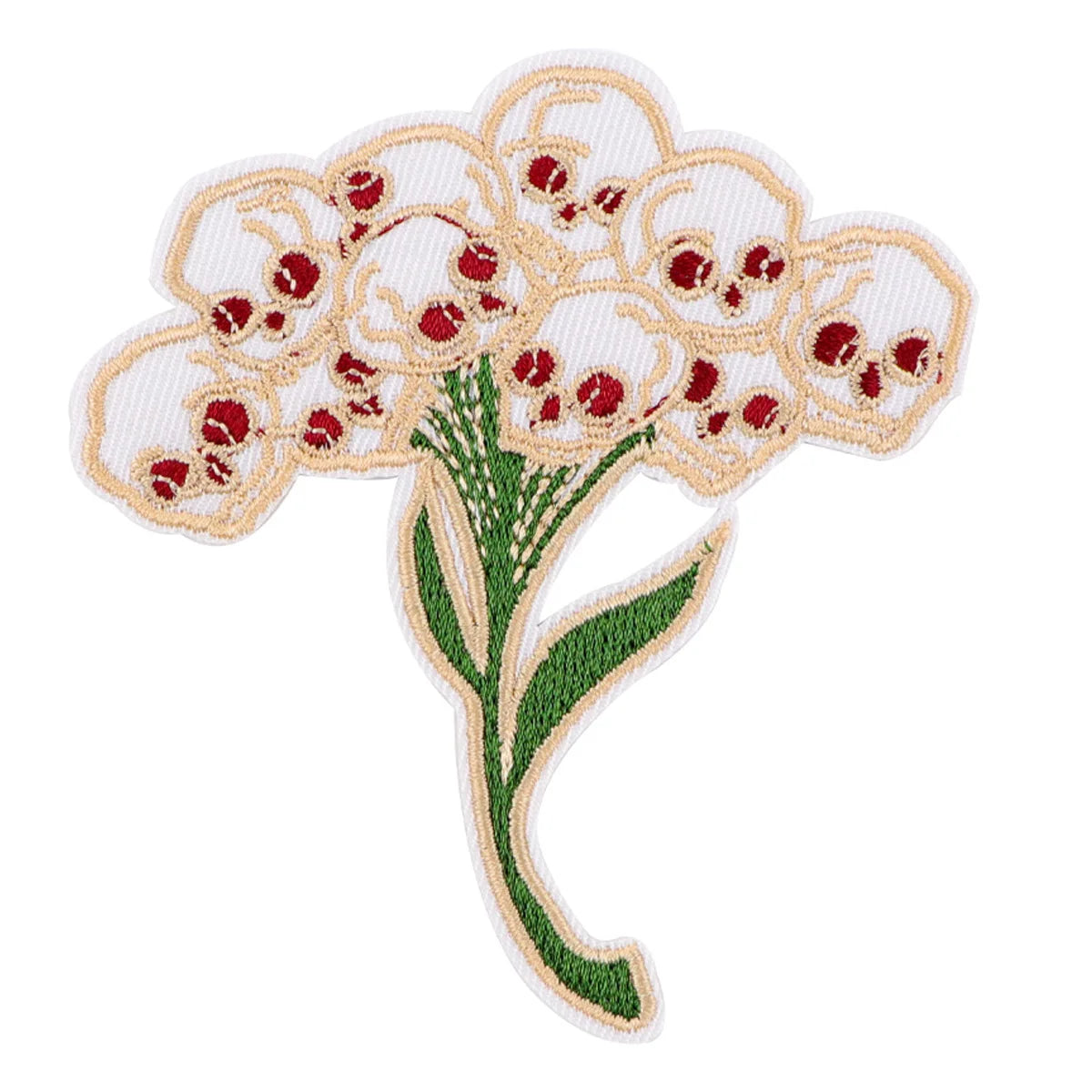 Skeleton Flowers Embroidery Patch Punk Iron On Patches For Clothing Thermoadhesive Patches On Clothes DIY Sew Badges