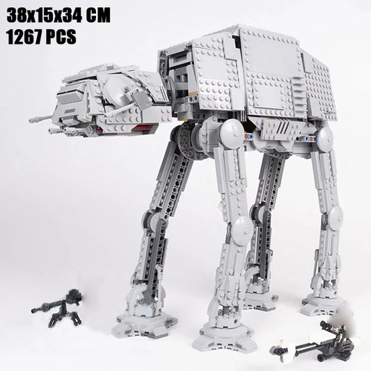 MOC Space Movie AT-AT Building Blocks Bricks DIY Model Modfied w/ Figures Toys
