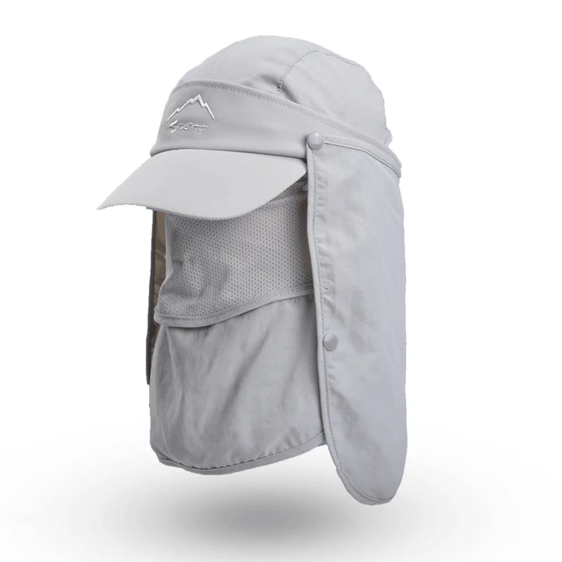 9071-Multifunctional sun hat summer speed dry outdoor fishing hat man sun hat baseball cap male cross-border