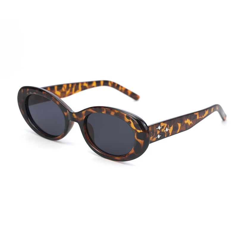 Fashion Small Frame Oval Sunglasses Retro Shading Sun Glasses for Women/Men