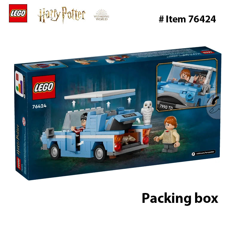 LEGO 76424 Harry Potter Flying Ford Anglia, Buildable Car Toy with 2 Minifigures