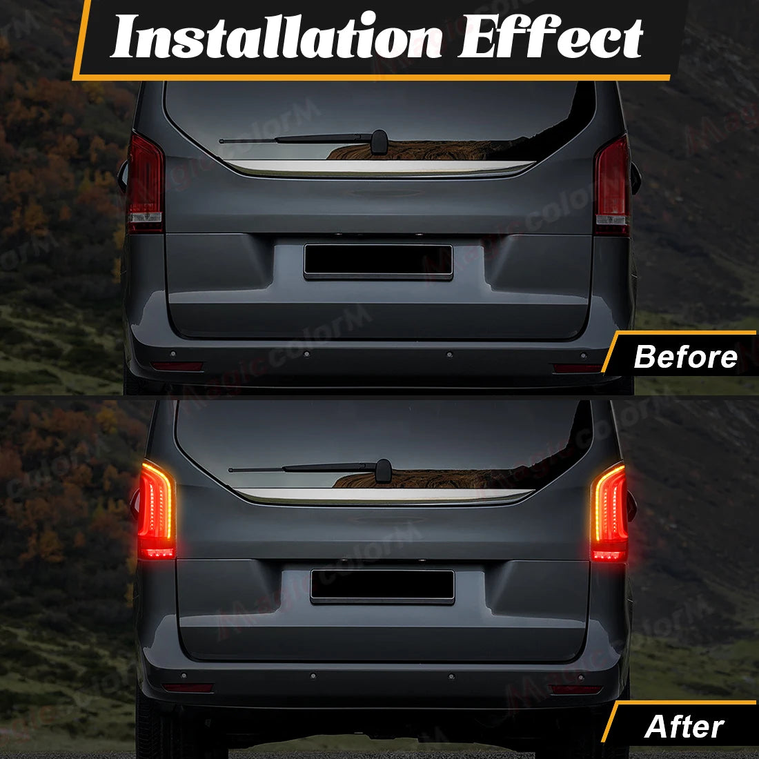 Left/Right Tail Lamp For Mercedes-Benz Vito V-Class V220D V250 V260 V300 W447 2016 2017 2018 2019 2020 2021 2022 2023 Taillights
