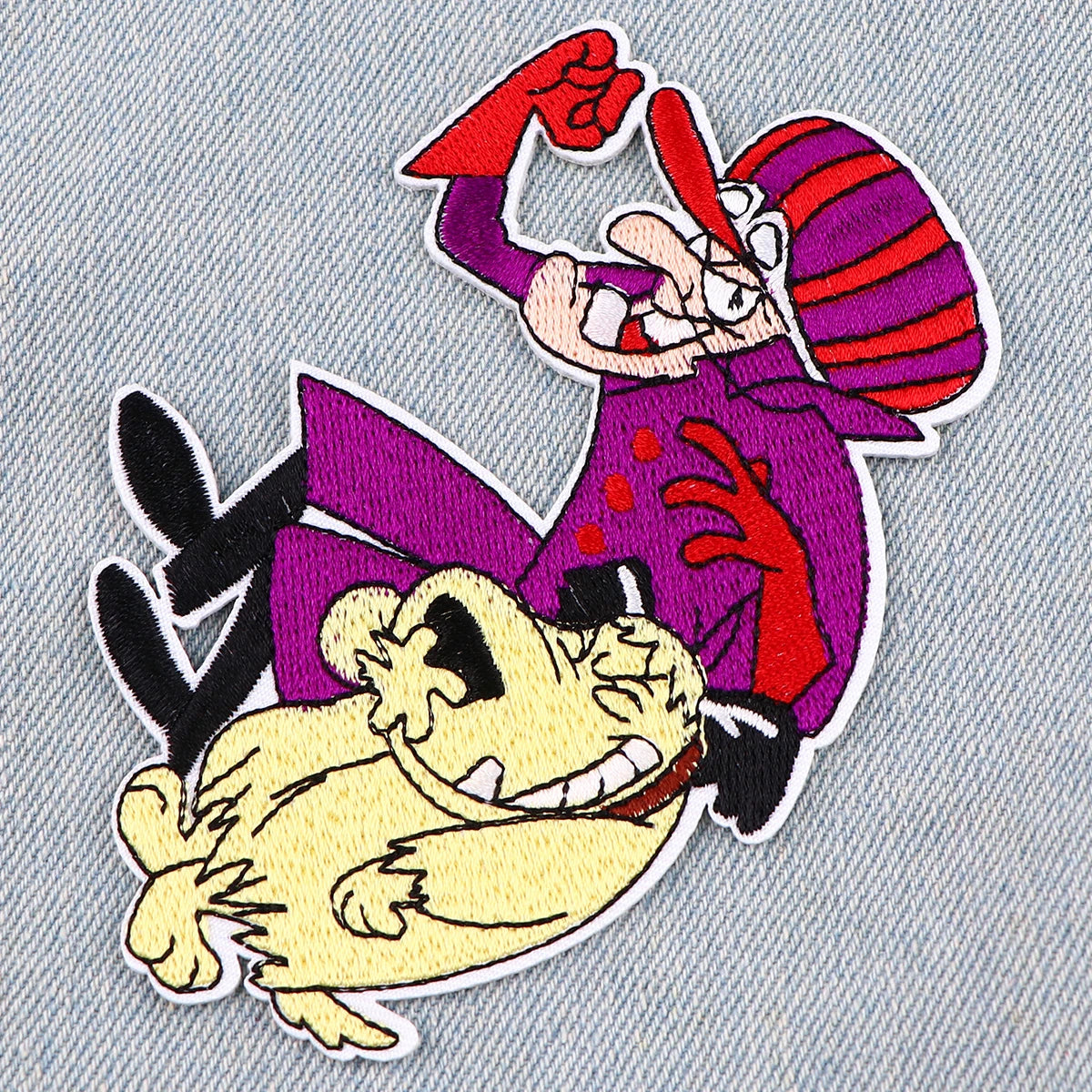 Funny Dog Embroidery Patches For Clothing Cute Patches For Clothes Cartoon Animal DIY Iron on Patch On Clothes Stickers