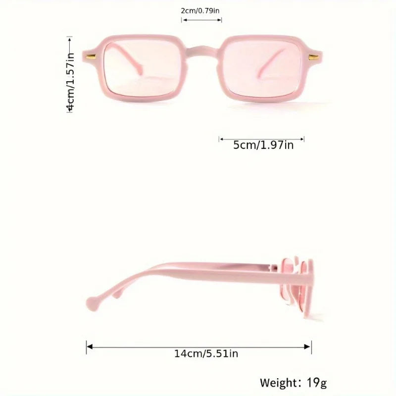 Fashion Small Square Sunglasses Men Women Colorful Frame Sun Glasses Female Oculos Y2K Retro Gradient Hip Hop Shades UV400  ﻿