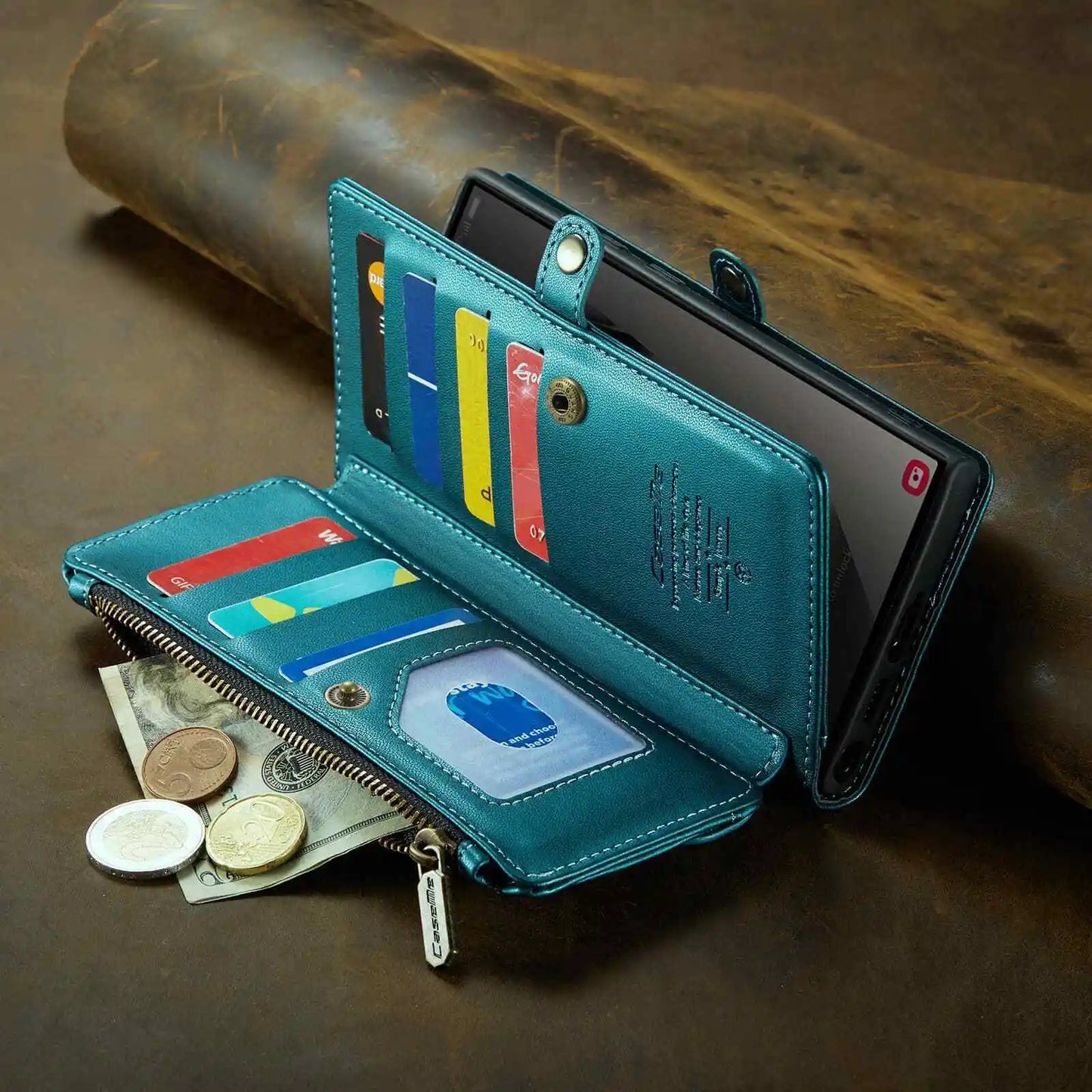 Red Crossbody Samsung Galaxy S24 S23 Ultra S22 S21 S20 Case Wallet Card Holder