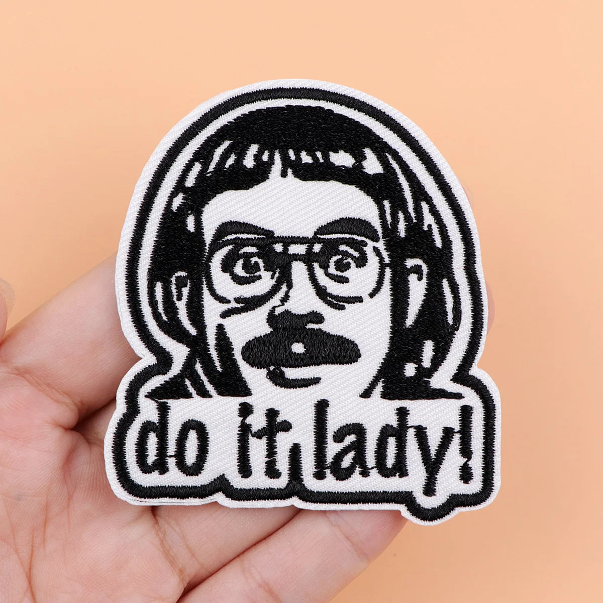 do it lady Iron On Patch Clothes Patch For Clothing Funny Embroidered Patch Garment Apparel Accessories Sewing Stickers