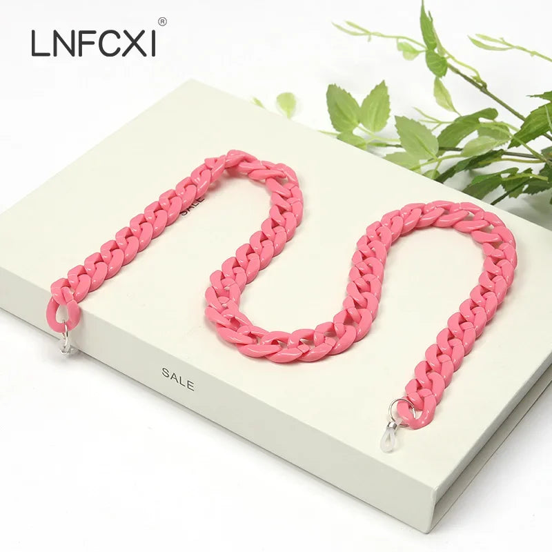 JNPCXI Fashion Acrylic Sunglasses Chains Lanyard Women Men Anti-slip Reading Glasses Chain Cord Neck Strap Rope Fast Shipping
