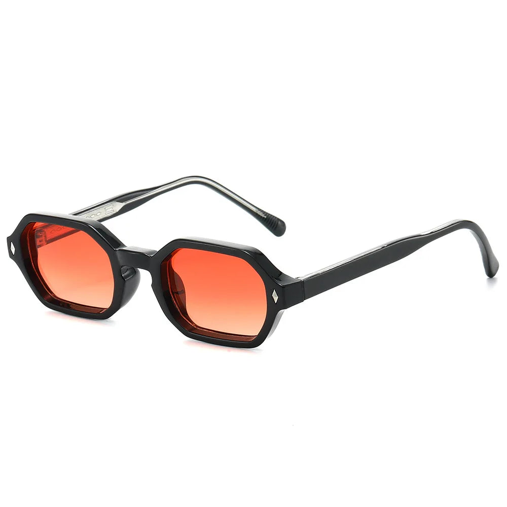 JNPCXI New Fashion Square Punk Sunglasses Men Women Luxury Brand Design Popular Gradient Sun Glasses Travel Eyewear