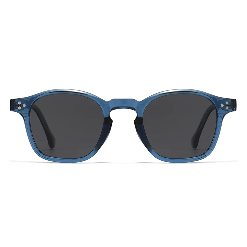 JNPCXI Polarized Vintage Rivets Polygon Round Women Sunglasses Fashion Men Shades UV400