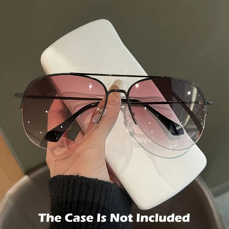 Fashion Glasses for Women and Men Classic Colored Lens Glasses Metal Frame Glasses Fashion Glasses