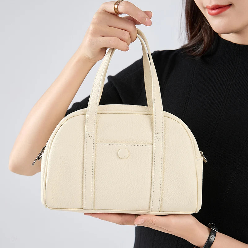New summer women's genuine leather Shell bag Tote bags female luxury designer brand handbag Ladies mini crossbody shoulder bag