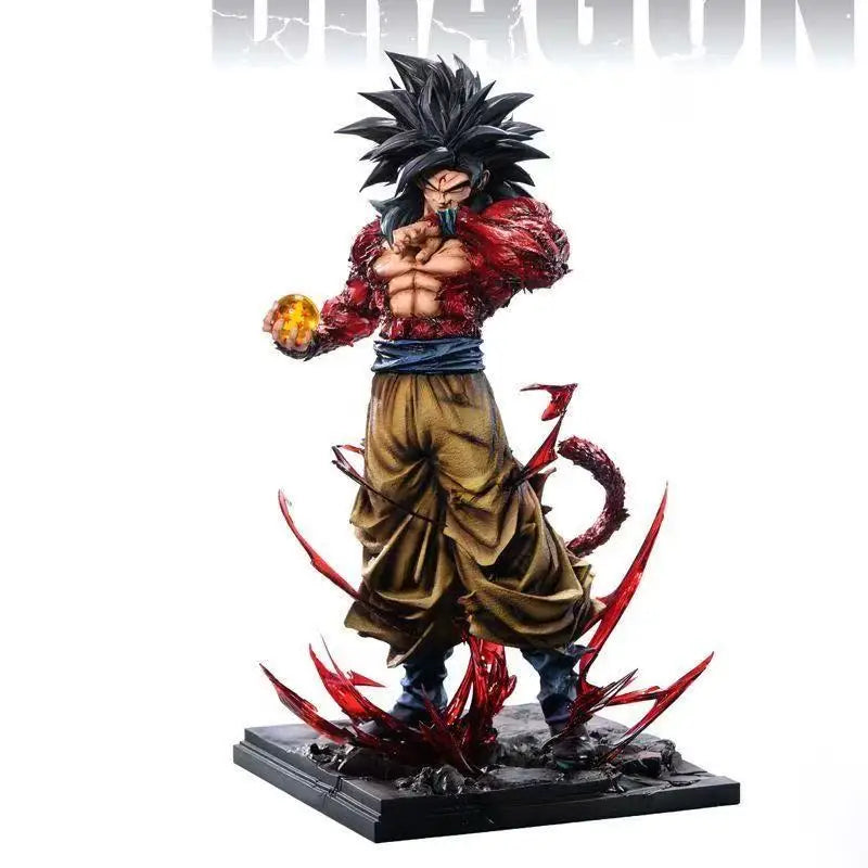 Anime Dragon Ball Z Ssj4 Goku Figure Replaceable Hands Super Saiyan 4 Goku Pvc Action Figures Collection Model Toys Gifts