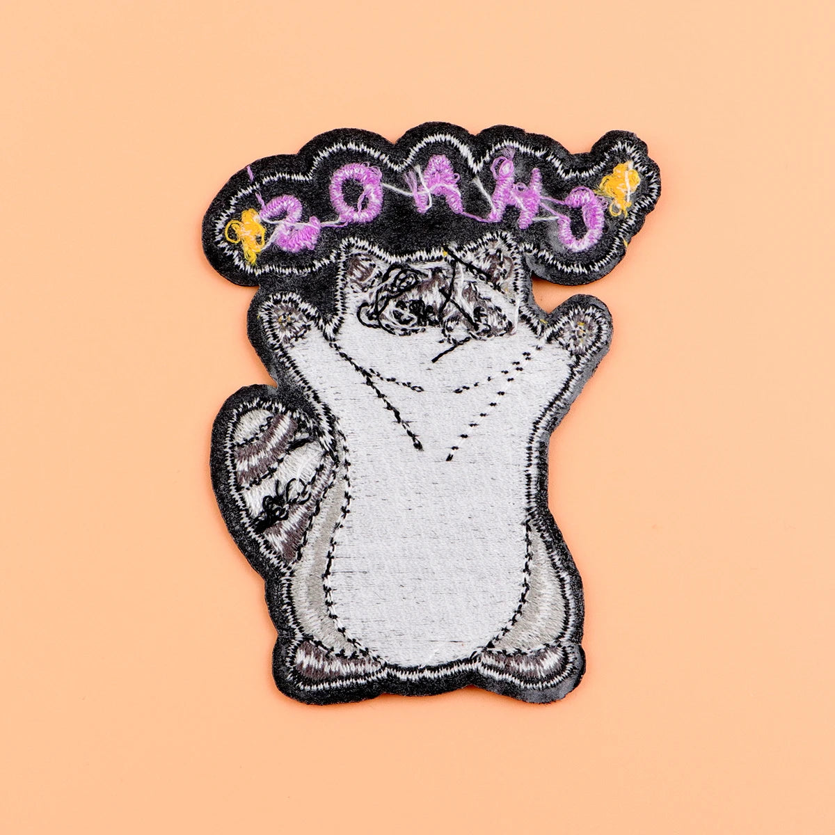 Cute Raccoon Embroidery Patch Cartoon Iron On Patches For Clothing Thermoadhesive Patches On Clothes DIY Sew Badges