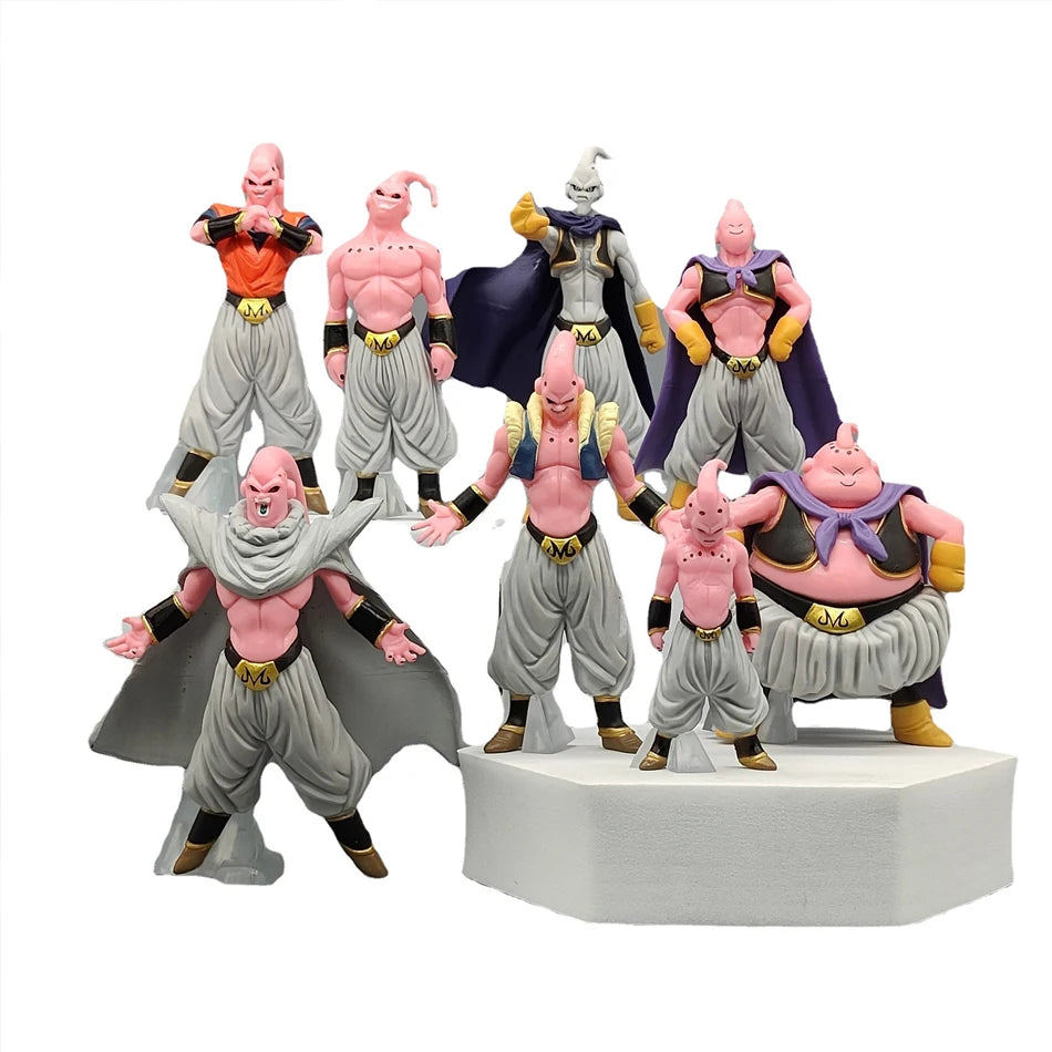 Hot 8pcs/Set Dragon Ball Z Anime Figure Majin Buu Fat Buu PVC Action Figures