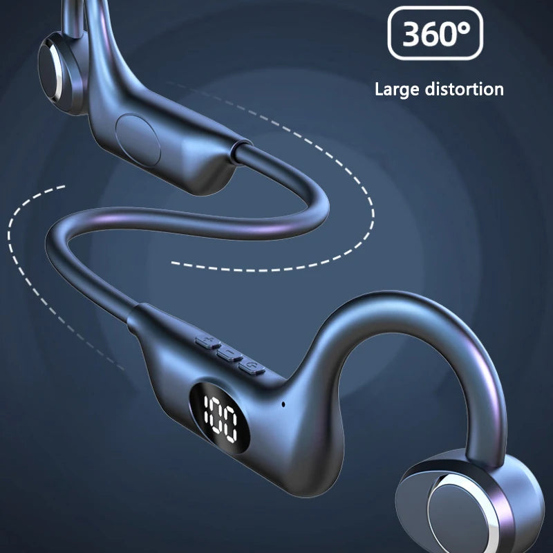 BMAD New Bone Conduction Headset Bluetooth 5.3 IP68 Waterproof HIFI Sound Quality For Swimming Noise-canceling Sports Headphones
