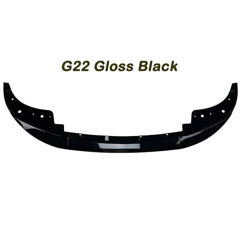 For BMW 4 Series G22 G26 420i 430i I4 M50 M Sport 2020-2025 Car Front Bumper Spoiler Lip Diffuser Splitter Body Kit Gloss Black
