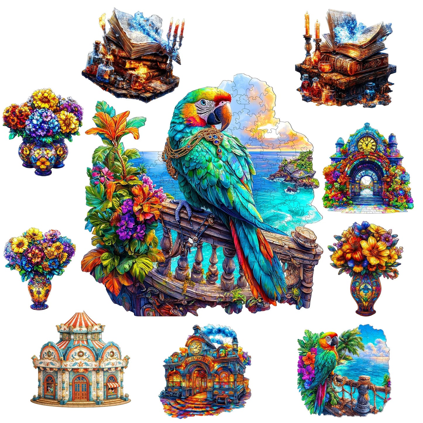 Marvellous Wooden Puzzle Unique Style Wooden Decor Christmas and Halloween Gift Toy for Teen and Kid