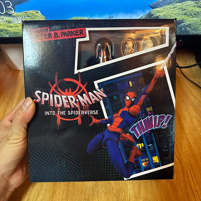 Miles Sentinel Peter Parker Sv Spider Verse Noir Action Figures PVC Collects 01