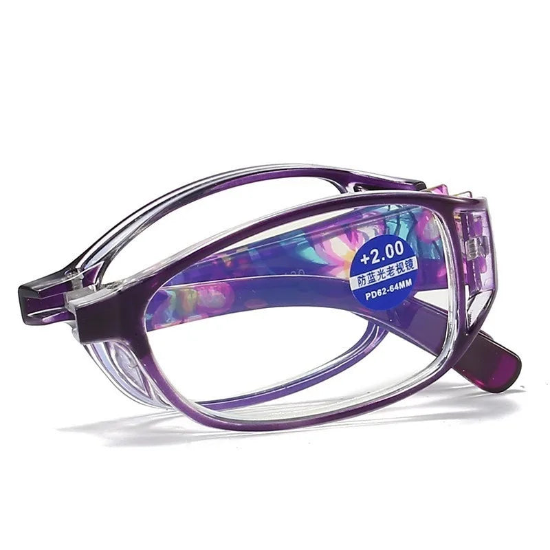 3PCS Foldable Reading Glasses for Women Anti-Blue Light Eyeglasses Men Portable Magnifier Eyewear +100 ~ +400
