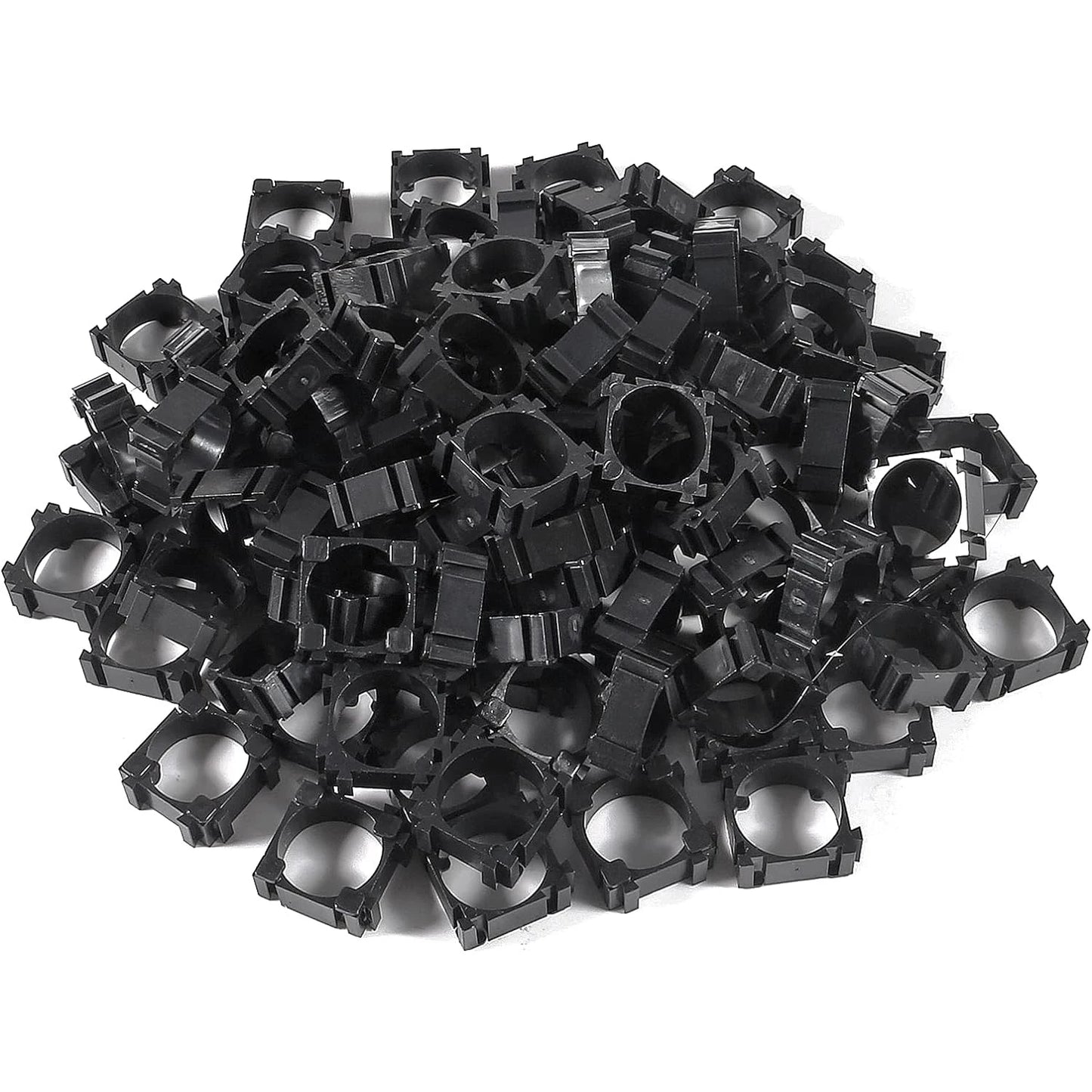 100/300Pcs 18650 Lithium Battery Holder, Plastic Battery Bracket Cylindrical Cell Battery Stand Cell Spacer for DIY Fixed Batte