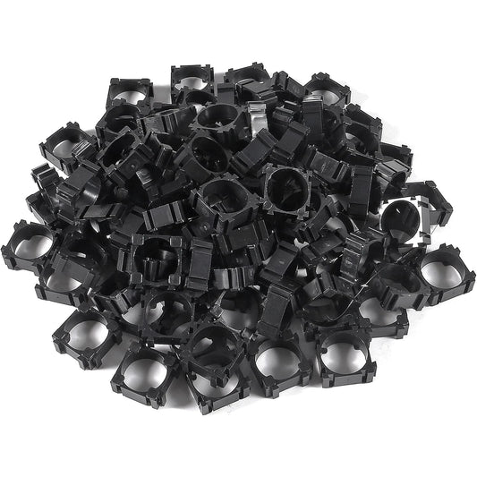 100/300Pcs 18650 Lithium Battery Holder, Plastic Battery Bracket Cylindrical Cell Battery Stand Cell Spacer for DIY Fixed Batte