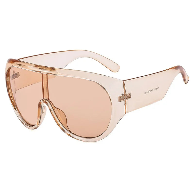JNPCXI New Oversized One Piece Sunglasses for Women Outdoor Sun Glasses Men Female Shades Oculos De Sol Eyewear