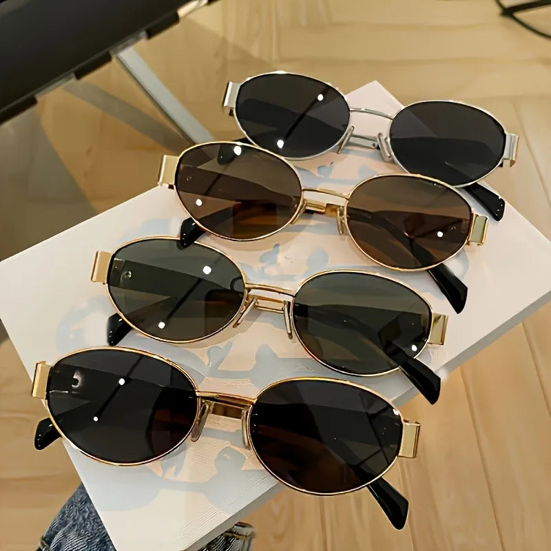 Hip Hop Elliptical Trendy Men's Glasses Street Photography and Photography Men's and Women's Glasses